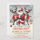 Christmas Rounding up the Gang Invitation Einladung (Vorderseite)