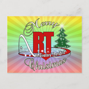 CHRISTMAS RT Atemtherapeut Feiertagspostkarte