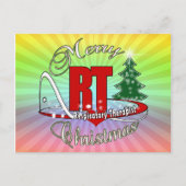 CHRISTMAS RT Atemtherapeut Feiertagspostkarte (Vorderseite)