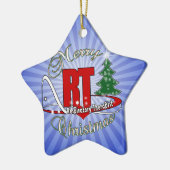 CHRISTMAS RT Atemtherapeut Keramik Ornament (Links)