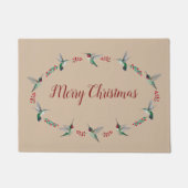 Christmas Ruby-throated Hummingbirds Fußmatte (Vorderseite)