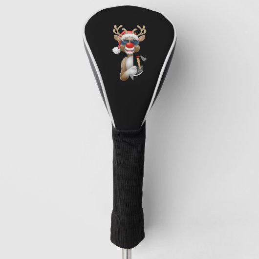 Christmas Rudolph Golf Headcover (Vorderseite)