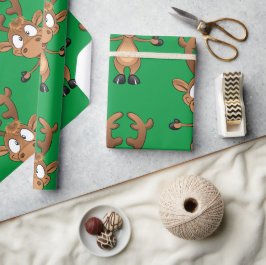 Christmas Rudolph Red Nose Reindeer Geschenkpapier