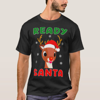 Christmas Rudolph Red Nose Reindeer Kids Gift  T-Shirt