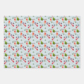 Christmas Rudolph Red Nosed Reindeer Snowmen Geschenkpapier Set (Vorderseite 3)