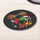 Christmas Runder Pappuntersetzer (Angewinkelt)