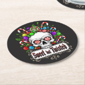 Christmas Runder Pappuntersetzer (Angewinkelt)