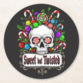 Christmas Runder Pappuntersetzer (Vorderseite)