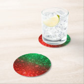 Christmas Runder Pappuntersetzer (Vor Ort)