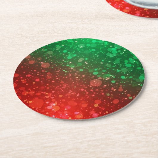 Christmas Runder Pappuntersetzer (Angewinkelt)
