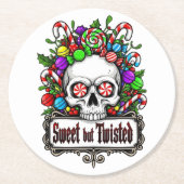 Christmas Runder Pappuntersetzer (Vorderseite)