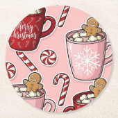 Christmas Runder Pappuntersetzer (Vorderseite)
