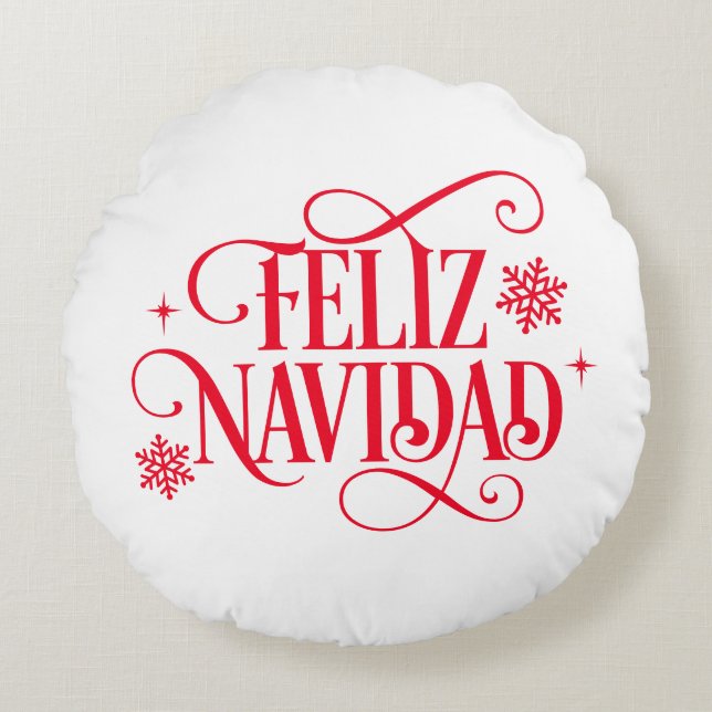 Christmas  rundes kissen (Vorderseite)