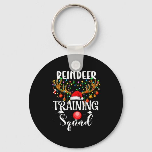 Christmas Running Reindeer Runner Training Squad T Schlüsselanhänger (Vorderseite)