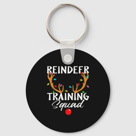 Christmas Running Reindeer Runner Training Squad T Schlüsselanhänger (Vorderseite)