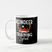 Christmas Running Team Funny Reindeer Training Squ Kaffeetasse (Links)