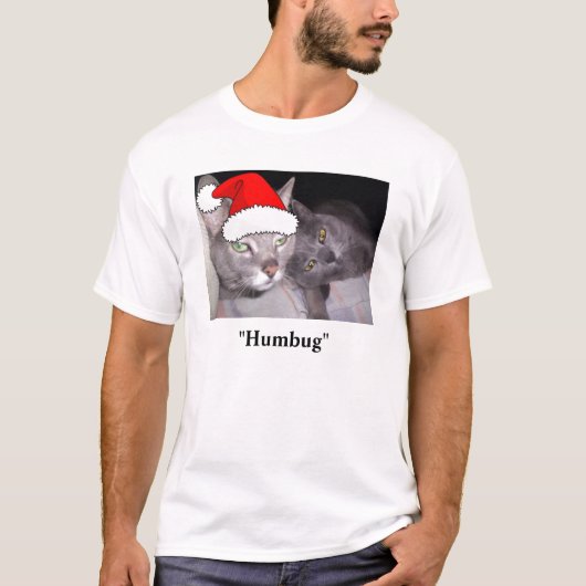Christmas Russian Blue Cat T-Shirt (Vorderseite)