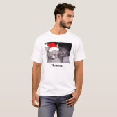 Christmas Russian Blue Cat T-Shirt (Vorne ganz)