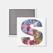 CHRISTMAS S LETTER / SANTA PLAYING HARP MAGNET (Vorderseite/Rückseite)