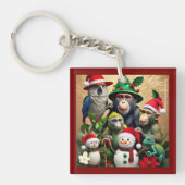 "Christmas Safari Adventure" Schlüsselanhänger (Vorderseite)