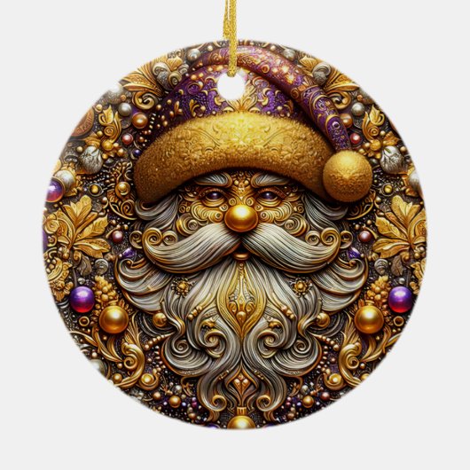 CHRISTMAS ~ Saint Nicholas 19. Jahrhundert ~ Keramik Ornament (Hinten)