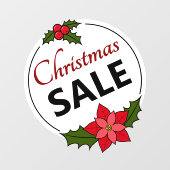 Christmas Sale Sticker - Holiday Window Cling (Blatt)