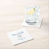 Christmas Sand Dollar Peace on Earth Rechteckiger Pappuntersetzer (Vor Ort)