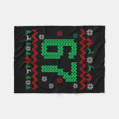 Christmas Santa 67 Six Seven Meme Ugly Sweater  Fleecedecke (Vorderseite (Horizontal))