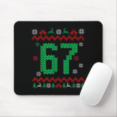 Christmas Santa 67 Six Seven Meme Ugly Sweater Mousepad (Mit Mouse)