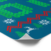 Christmas Santa 67 Six Seven Meme Ugly Sweater  Poster (Ecke)