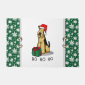 Christmas Santa Airedale Terrier HO HO Niedlich Fußmatte (Vorderseite)