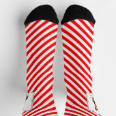 Christmas Santa Airedale Terrier HO HO Niedlich Socken (Oben)
