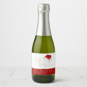 Christmas Santa Baby Pop it When She Pops Mini Schaumweinetikett (Vorderseite)