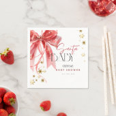 Christmas Santa Baby Red and Gold Serviette (Beispiel)