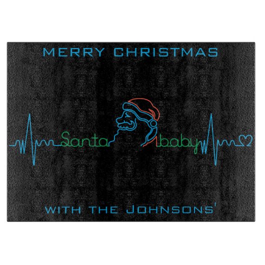 Christmas Santa Baby Schneidebrett (Vorderseite)