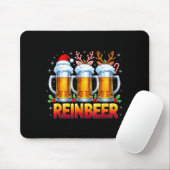 Christmas Santa Beer Lovers Funny Drinking Trend N Mousepad (Mit Mouse)