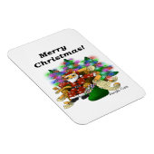 Christmas Santa Cat Magnet (Rechte Seite)