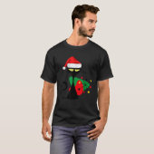 Christmas Santa Cat Midcentury Mid Century Atomic  T-Shirt (Vorne ganz)
