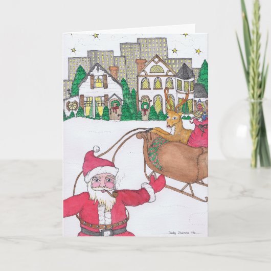 CHRISTMAS - Santa City Feiertagskarte (Vorderseite)