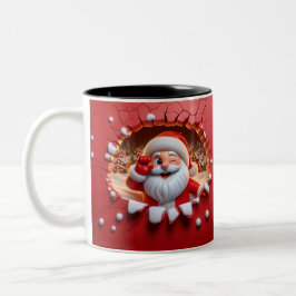 Christmas Santa Claus 3D Mugs Merry Christmas Mug Zweifarbige Tasse