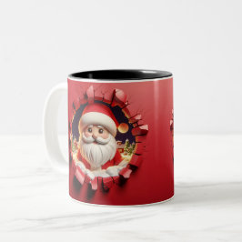 Christmas Santa Claus 3D Mugs Merry Christmas Mug Zweifarbige Tasse