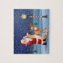 Christmas Santa Claus And Reindeer Holidays |