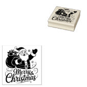 Christmas Santa Claus Card Gummistempel (Stempel)