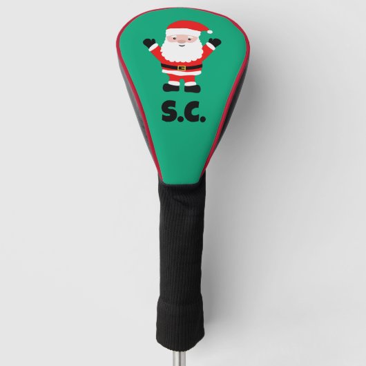 Christmas Santa Claus cartoon personalized Golf Headcover (Vorderseite)