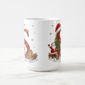 Christmas Santa Claus Elf Penguin Alphabet S Kaffeetasse (Mittel)
