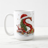 Christmas Santa Claus Elf Penguin Alphabet S Kaffeetasse (Links)