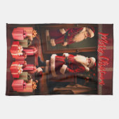 Christmas Santa Claus Geschirrtuch (Horizontal)