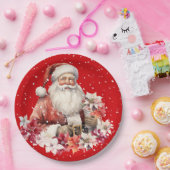 Christmas Santa Claus Holiday Pappteller (Party)