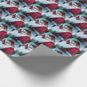 CHRISTMAS SANTA CLAUS MOUSE GESCHENKPAPIER (Ecke)