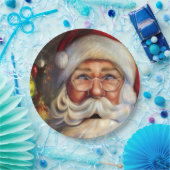 CHRISTMAS SANTA CLAUS PAPIER TELLER (Party)